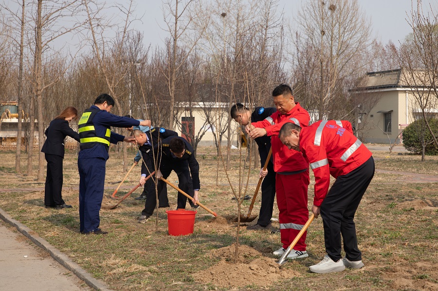 民建廊坊市委第一总支走进京台高速开展植树活动 (2).jpg